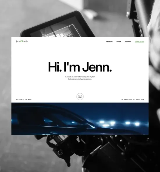 Jenn CS Rubin homepage hero
