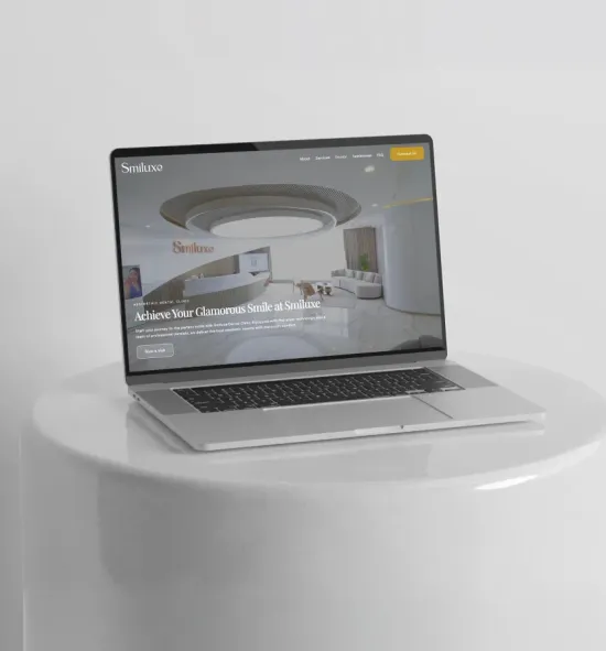 Smiluxe homepage hero