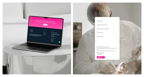 Blink Dental website pages