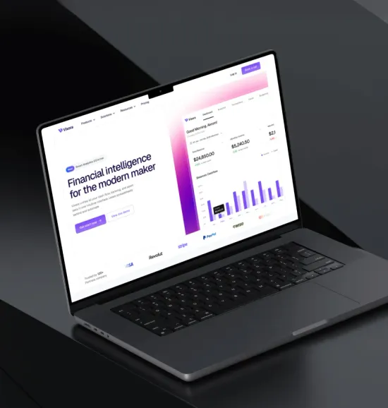 Vixora homepage hero