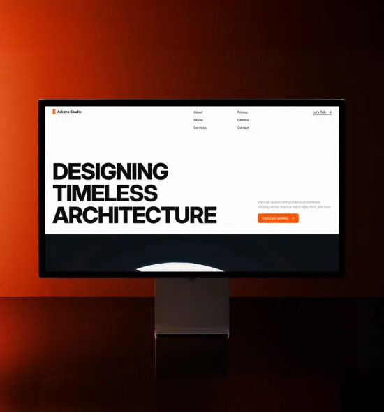 Arkana Studio homepage hero