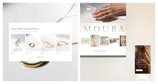 Amoura website pages