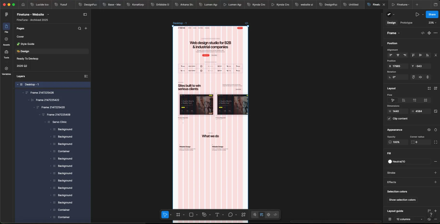 Marketing Website preview